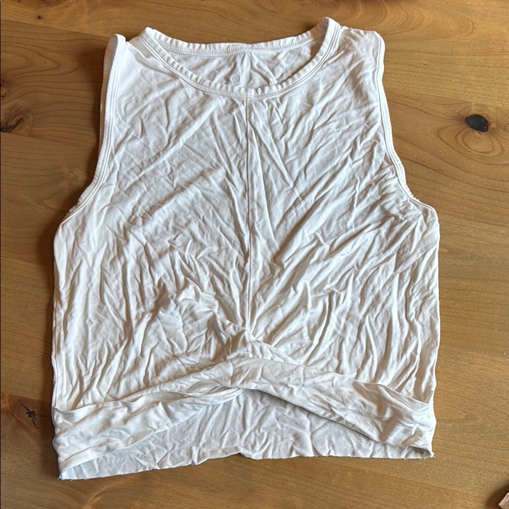 Alo twist front crop top